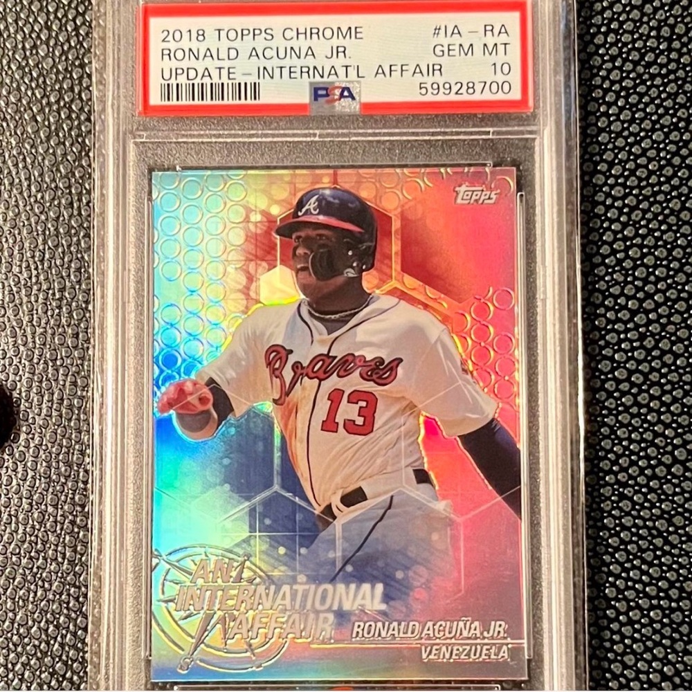 PSA 10 Ronald Acuña Jr. Topps Chrome Update ‘An Inter. Affair’ Rookie Card
